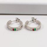 GE50 Half-circle letter titanium steel plated 18K rose gold women's color gold earrings