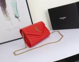 GYP4  Cowhide Women Bag 22.5x14x4cm 4 Color