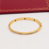 CAB55   Women's European and American fashion temperament 18K rose gold plated diamond bracelet
