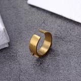 DR25 Retro open design gold-plated women's ring