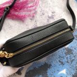 GGP76  leather Ladies black camera bag  21*15*7cm