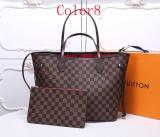 GLP8   32x29x17cm Neverfull Bag high quality L*V   bag for lady gift Canvas leather