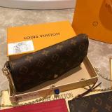 LVP76 Fashion three piece original leather handbag wallet  with box