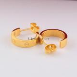 CAE8  high quality 316L steel Gold Plated earring studs for women jewelry