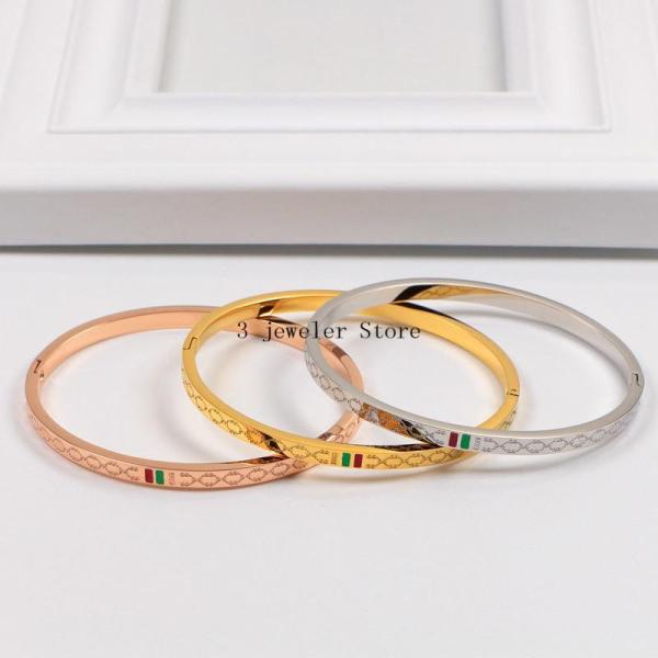 GB47   316L steel and crystal with 18K gold plated
