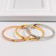 GB47   316L steel and crystal with 18K gold plated