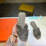 MHS6 35-40  no invoice H leather High quality slippers