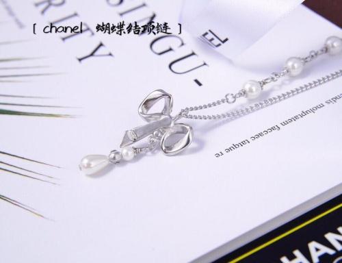 CHN80   Women's bow necklace, elegant and generous