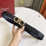FBL19 Real leather    3.5CM 95-125CM Belt with all packing