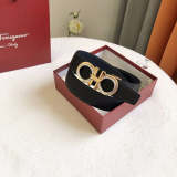 FBL19 Real leather    3.5CM 95-125CM Belt with all packing