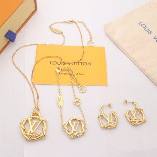 LS2 Fashion new bracelet necklace earring jewelry set