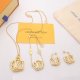 LS2 Fashion new bracelet necklace earring jewelry set