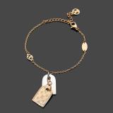 LVB94 316L steell gold plated bracelet flower shell bracelet