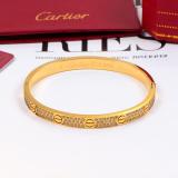 CAB25 Bracelet full diamonds screw bracelet no screwdriver