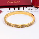 CAB25 Bracelet full diamonds screw bracelet no screwdriver