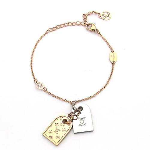 LVB94 316L steell gold plated bracelet flower shell bracelet