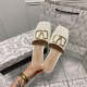 MVS12 Leather slippers Women  shoes 35-40 With box