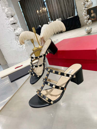 MVS22 Leather slippers women 6CM shoes 35-42 With packing