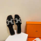 MHS17 Leather slippers Women shoes 35-43 With box