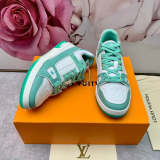 LLS7 High quality leather shoes women 35-41 or man 40-45 with box