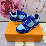 LLS6 High quality leather shoes women 35-41 or man 40-45 with box