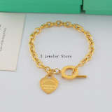 TB51 Bracelet Classic bracelet 316L steel and gold plate jewelry
