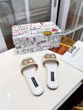 DGS1 Slippers Women Leather shoes 35-42 With box