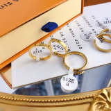 LVJ033 316L steel plating gold ring Jewelry