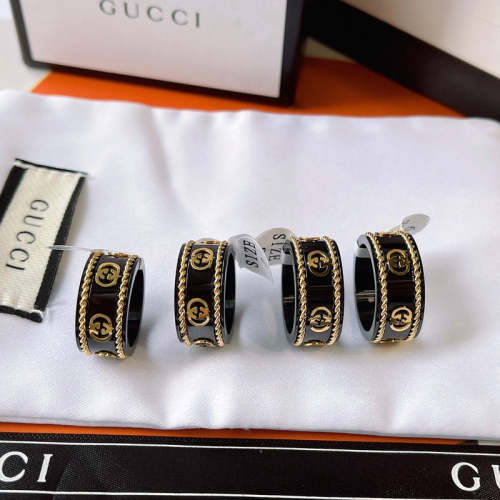 GJ087 316L steel plating gold ring Jewelry