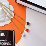 CX458 Necklace 316L steel plating gold necklace jewelry