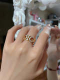 DJ089 316L steel plating gold ring Jewelry