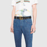 GCBL8 wide 3.8cm total length 95-125cm Leather Belt High Quality With packing