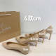 HCL3 Women Heel 6.5 8.5 10CM Leather shoes 35-40 with box