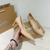 HCL3 Women Heel 6.5 8.5 10CM Leather shoes 35-40 with box