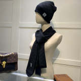 JLT2 Wool Cashmere knitting 55-58CM Hat and Scaft