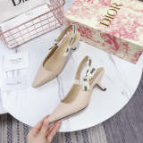 BDS1 High heels 1.5/6.5/10CM size 35-41 women leather shoes with box