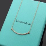TN016   Women's smiley face stainless steel necklace jewelry