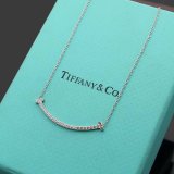 TN016   Women's smiley face stainless steel necklace jewelry