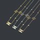 HN01   Letter Shell Stainless Steel Necklace Jewelry