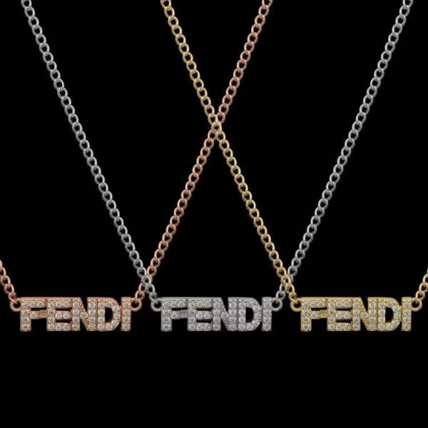 FN03 Letter Full Diamond Necklace Jewelry