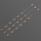 TB01  Peach Heart Gold Plated Bracelet Jewelry