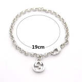 GB03  Heart shaped letter bracelet jewelry