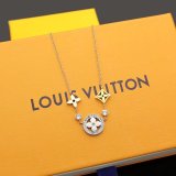 LVN013    Round four leaf flower pendant necklace jewelry