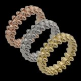 CAJ02    Diamond free bullet shaped ring Jewelry