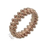 CAJ02    Diamond free bullet shaped ring Jewelry