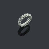CAJ02    Diamond free bullet shaped ring Jewelry