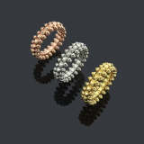 CAJ02    Diamond free bullet shaped ring Jewelry