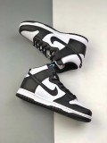 AJS52 Black and white classic men's and women's sneakers with box