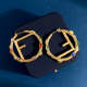 FE11 Fashion New Style Earring Jewelry Brass Material Gold-Plating 4.3CM