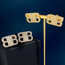 BAE3 Fashion New Style Earring Jewelry Brass Material Gold-Plating 2.4CMX1.7CM